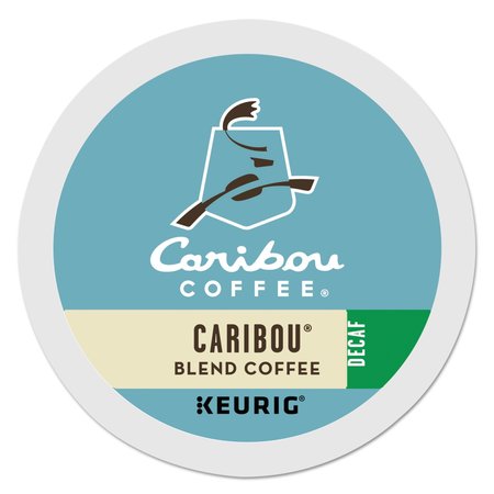 CARIBOU COFFEE Caribou Blend Decaf Coffee K-Cups, PK24 PK 6995